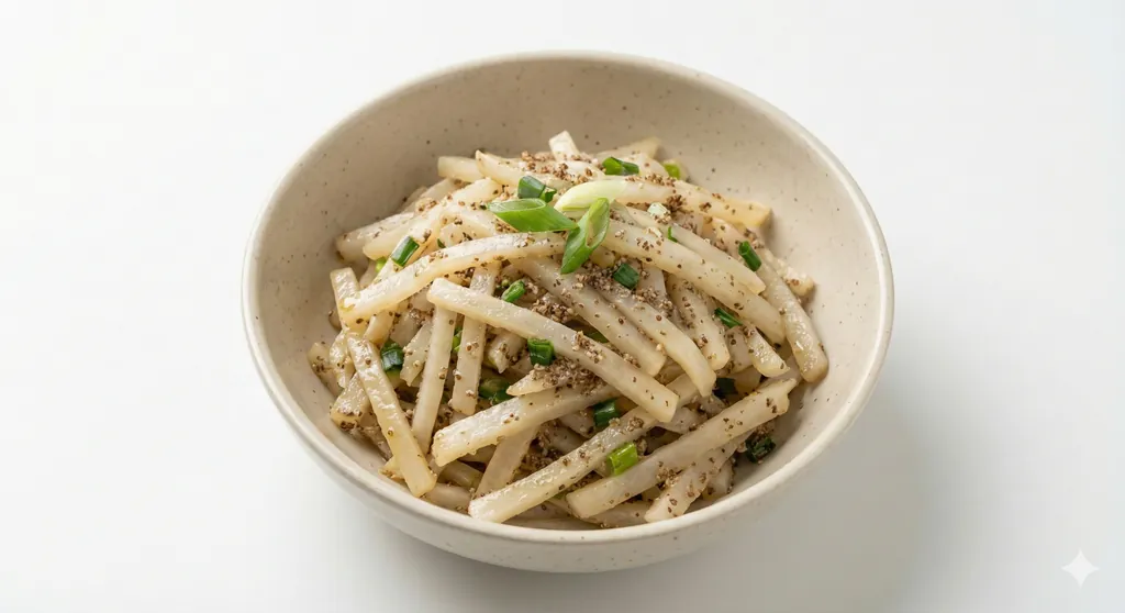 들깨가루 무나물볶음