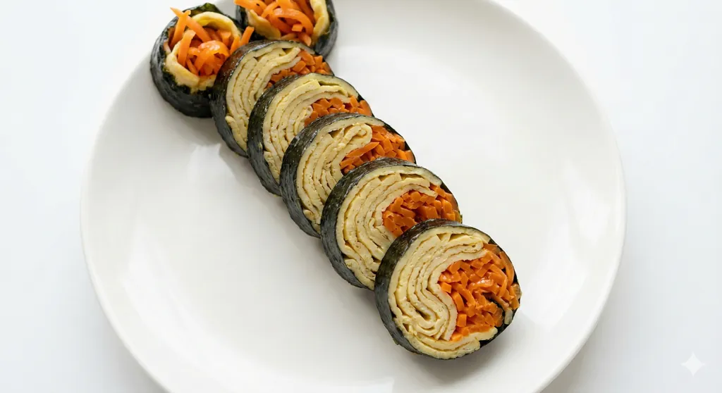 당근라페 계란 키토 김밥