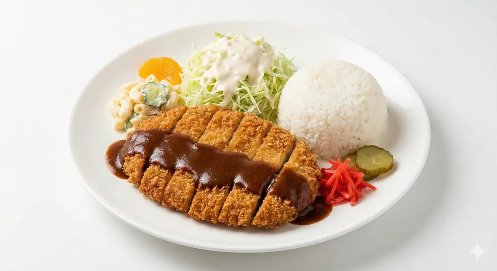 ポークカツ デミグラスソース添え