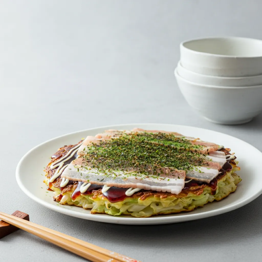 Okonomiyaki (Japanese Savory Pancake)