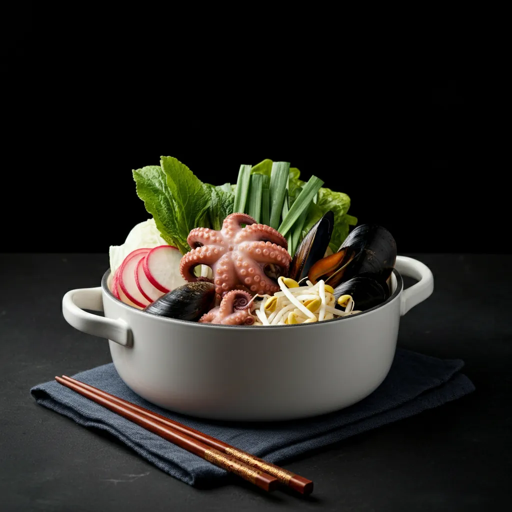 辛い海鮮牛カルビチゲ