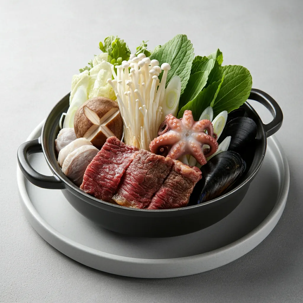 Spicy Seafood and Beef Rib Hotpot