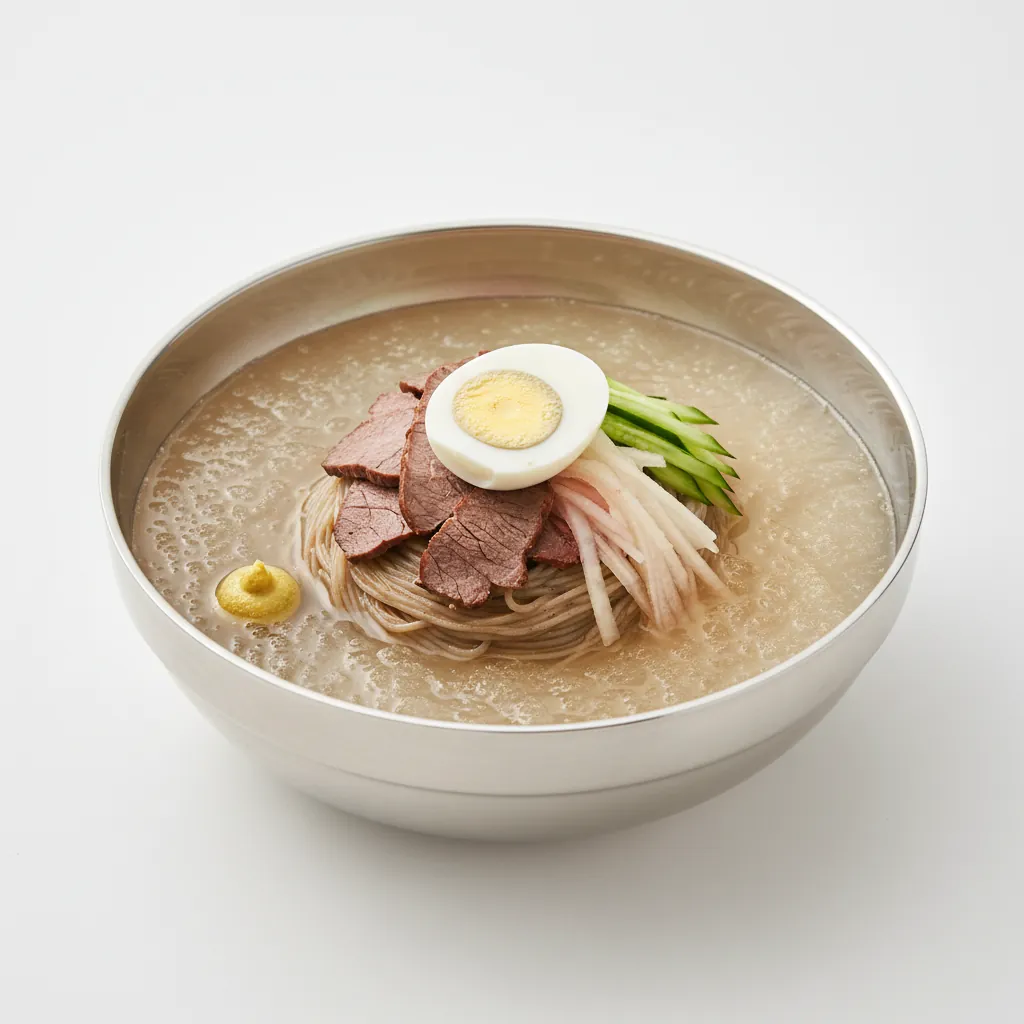 Mul-Naengmyeon (Cold Buckwheat Noodles in Broth)