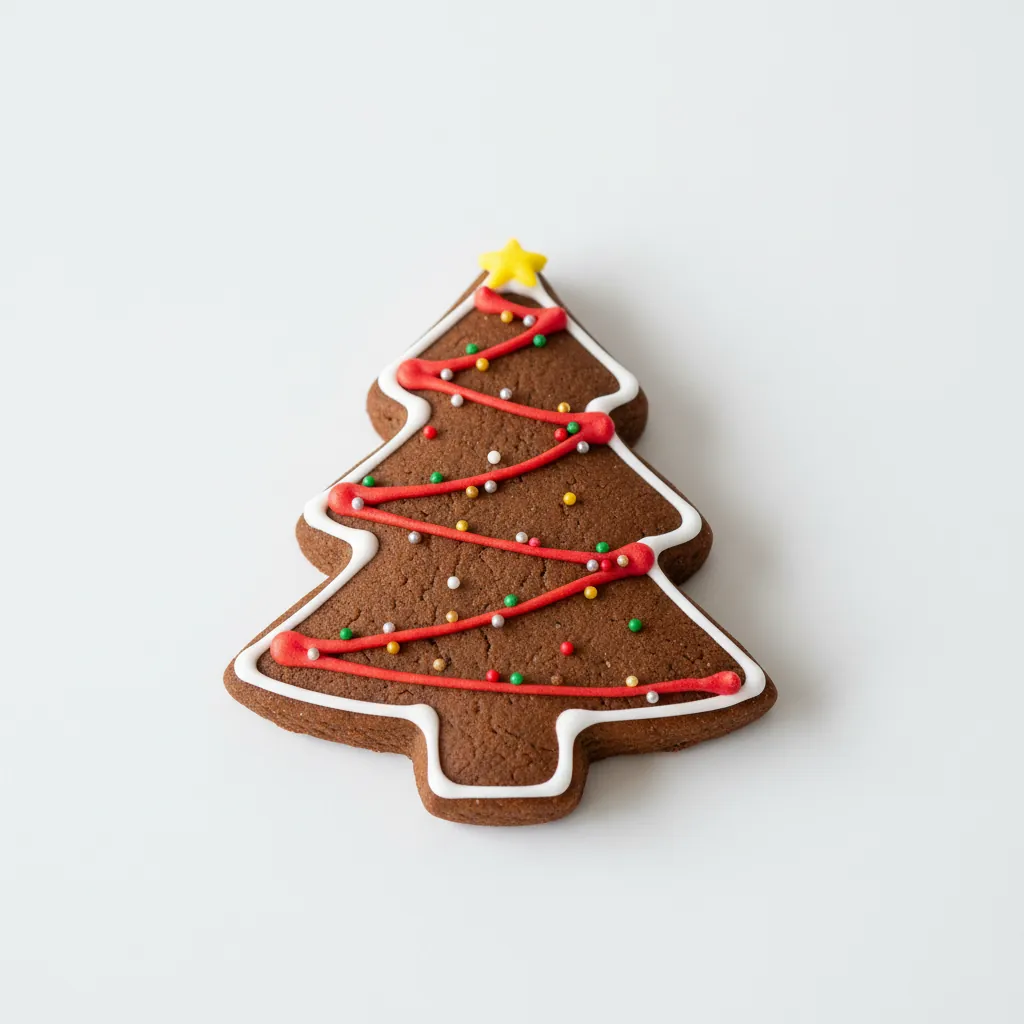 Christmas Tree Gingerbread Cookie
