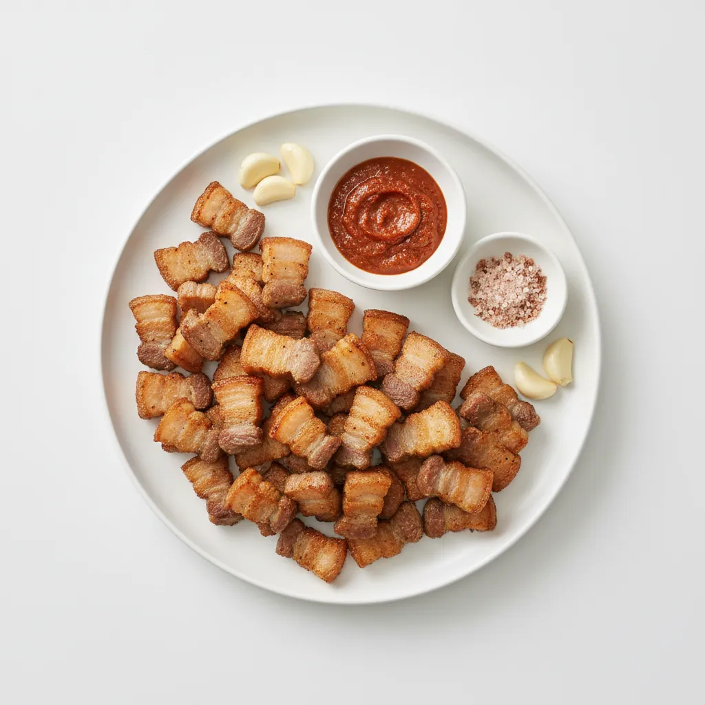 Crispy Pan-fried Pork Belly Bites