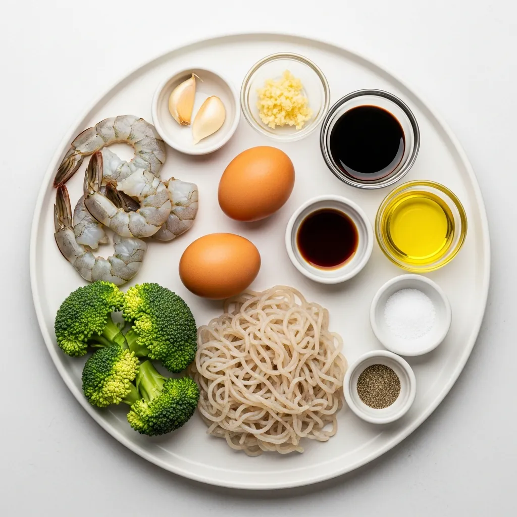 새우 브로콜리 곤약면 볶음