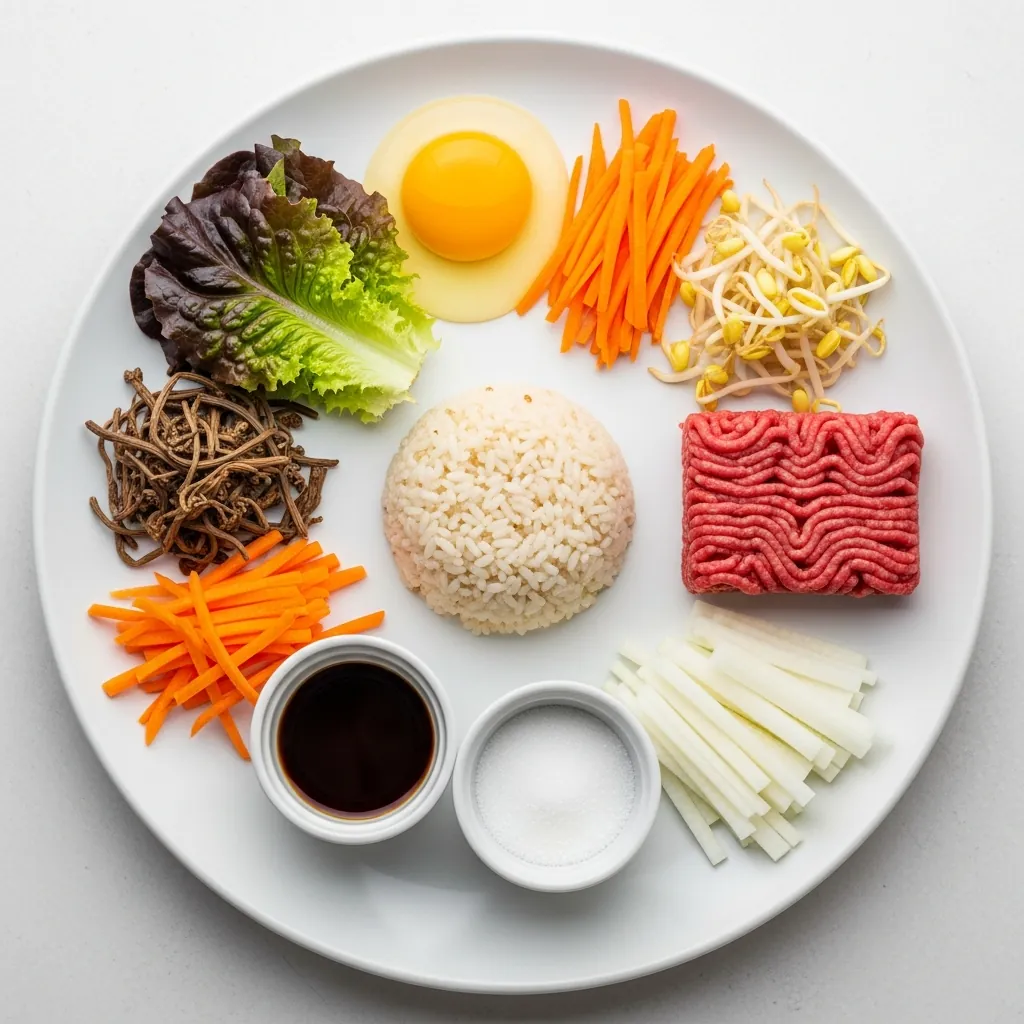 Bibimbap with Beef and Fried Egg